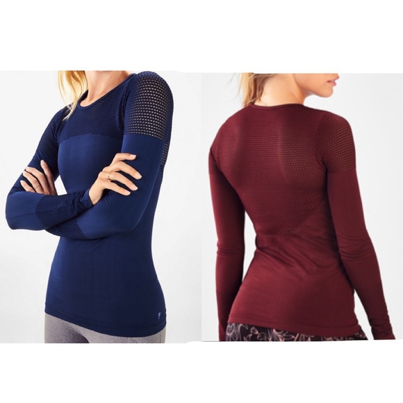 Fabletics Tops - Fabletics Musetta Seamless Long Sleeve Top Large